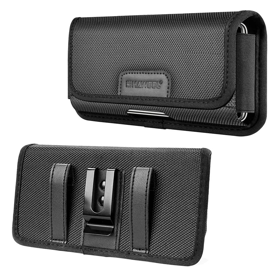 Large Phone Belt Case - Nylon Holster Pouch for 4.7-6.8 Inch Smartphones