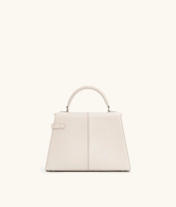 Trapezoidal Leather Handbag for Women - Versatile Tote Style