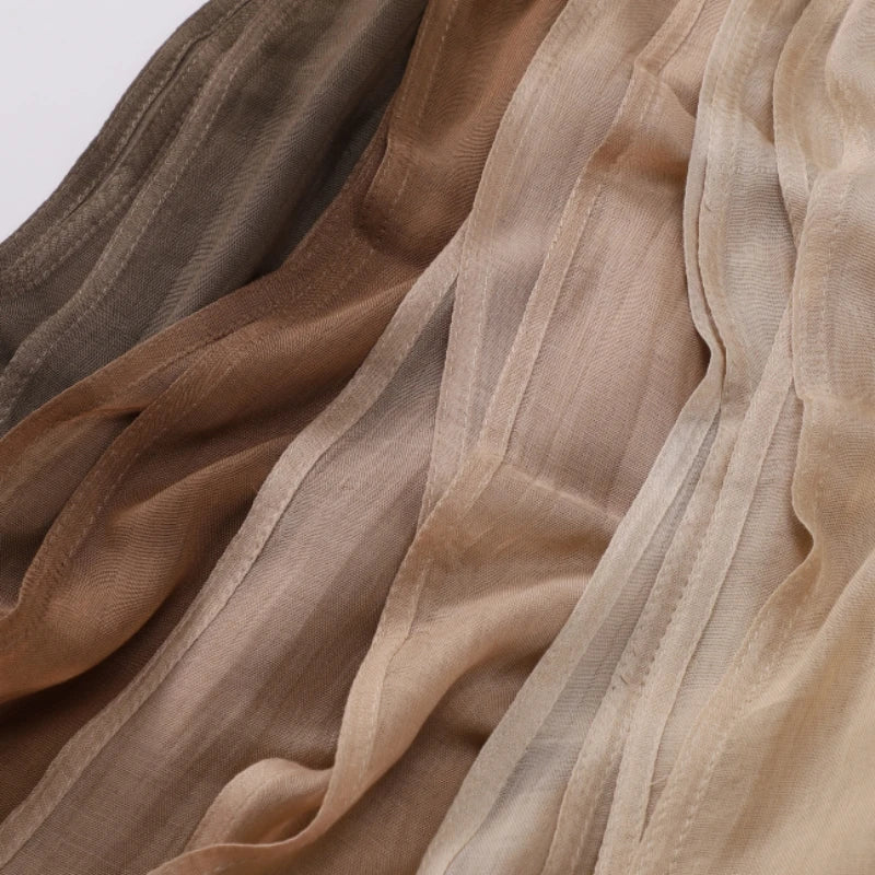 Premium Cotton Rayon Modal Hijab - Large 190x85cm Islamic Headscarf for Women