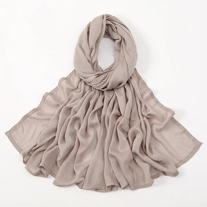 Premium Cotton Rayon Modal Hijab - Large 190x85cm Islamic Headscarf for Women