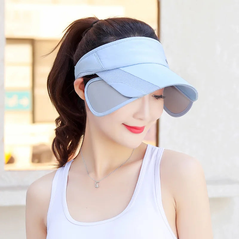Adjustable Visor Sun Hat - UV Protection Sports Cap for Men & Women