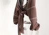 Ladies' Fashion Hoodie - Color Clashing Short Top for Layering