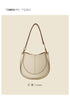 Large Capacity Bucket Bag for Women - Soft Leather Crossbody with Saddle Style