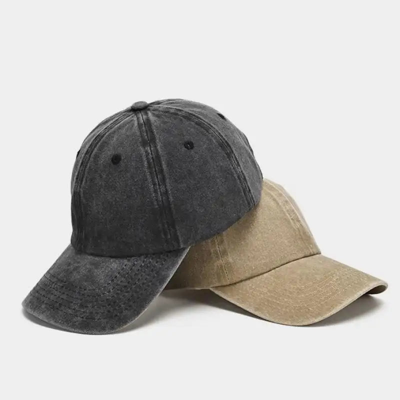Vintage Hip Hop Baseball Cap - Washed Cotton Snapback for Men & Women