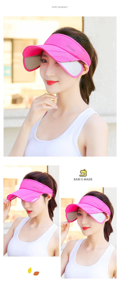 Adjustable Visor Sun Hat - UV Protection Sports Cap for Men & Women