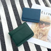 Women's Leather Wallet - Small Folding Purse with Multiple Compartments