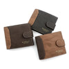 Secure Men's Wallet - PU Leather Card Holder with Hasp & Multiple Compartments