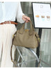 Women's Natural Leather Crossbody Bag - Premium Cowhide Large Capacity Design