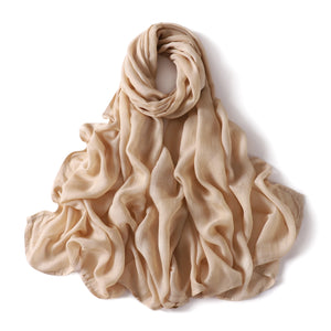 Premium Cotton Rayon Modal Hijab - Large 190x85cm Islamic Headscarf for Women