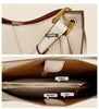 Large Capacity Bucket Bag for Women - Soft Leather Crossbody with Saddle Style