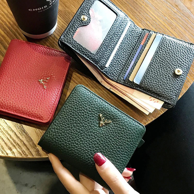 Women's Genuine Leather Short Purses