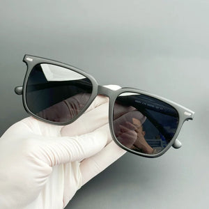 Retro Brown Square Sunglasses - Outdoor UV Protection & Prescription Ready