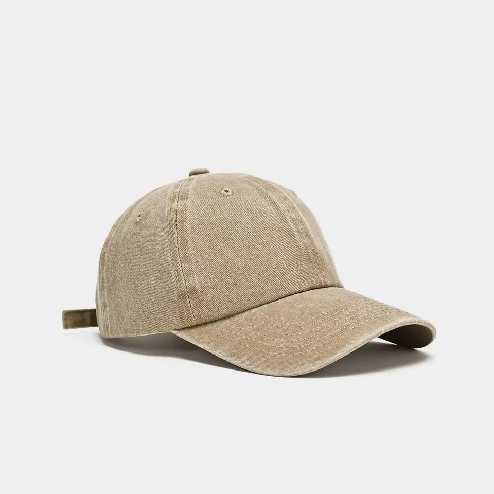 Vintage Hip Hop Baseball Cap - Washed Cotton Snapback for Men & Women