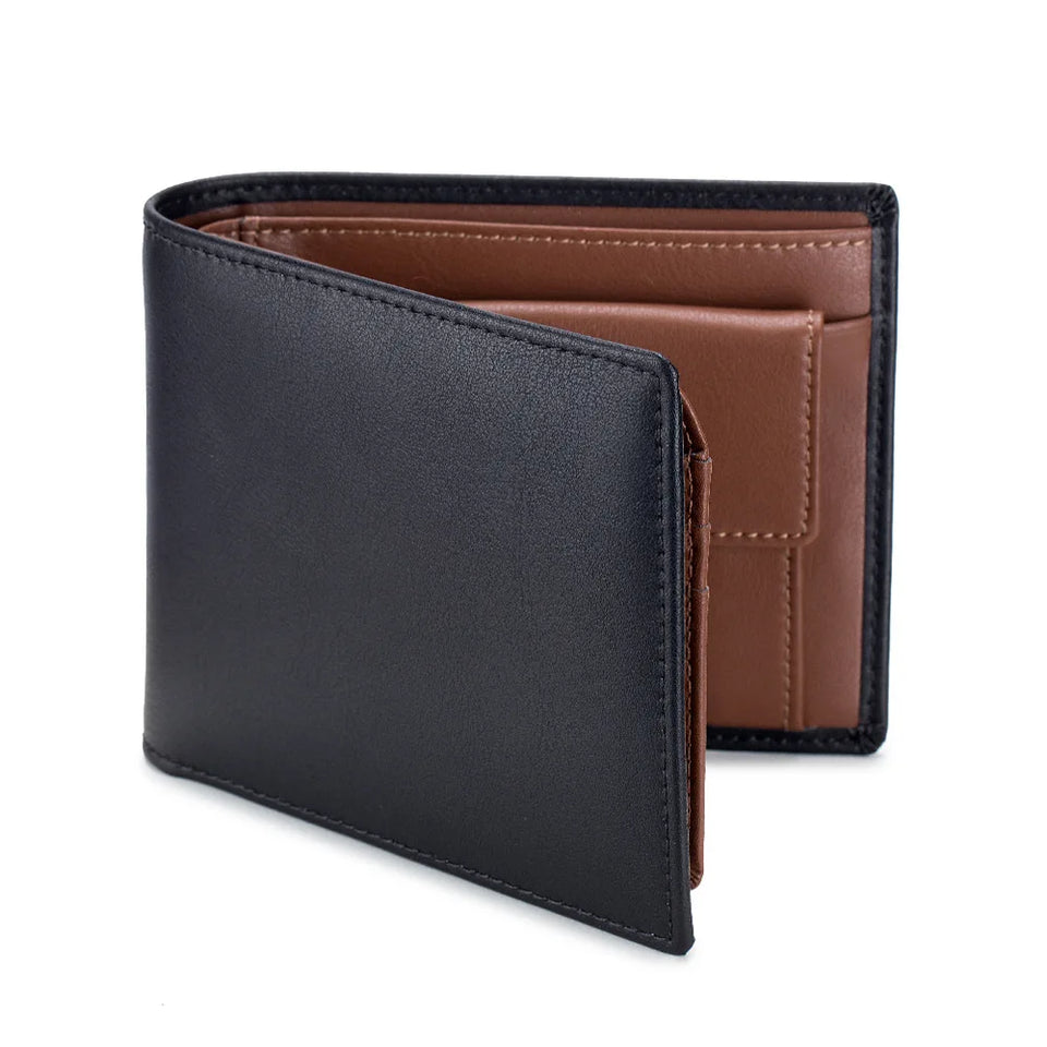 Short Genuine Leather Wallets for Men