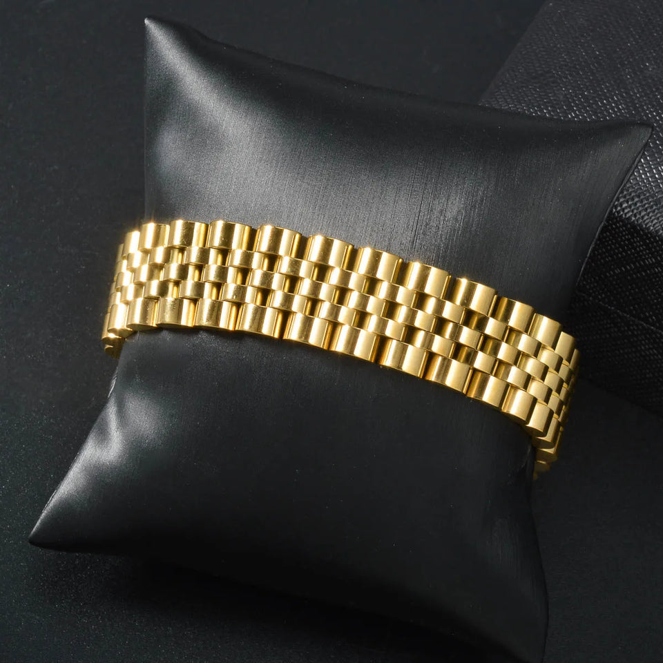 Stainless Steel Couple Bracelet - Vintage Design in Multiple Sizes & Colors