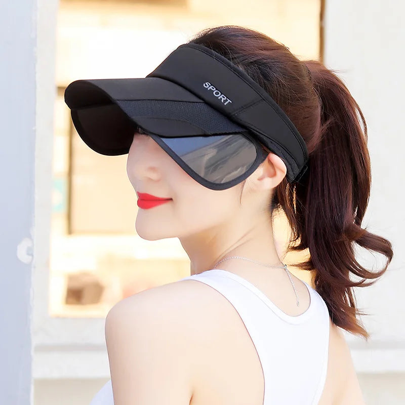 Adjustable Visor Sun Hat - UV Protection Sports Cap for Men & Women