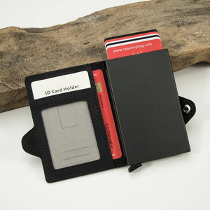 CASEKEY Minimalist PU Leather RFID Blocking Wallets