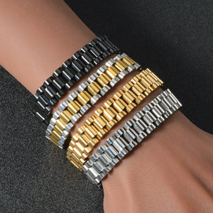 Stainless Steel Couple Bracelet - Vintage Design in Multiple Sizes & Colors