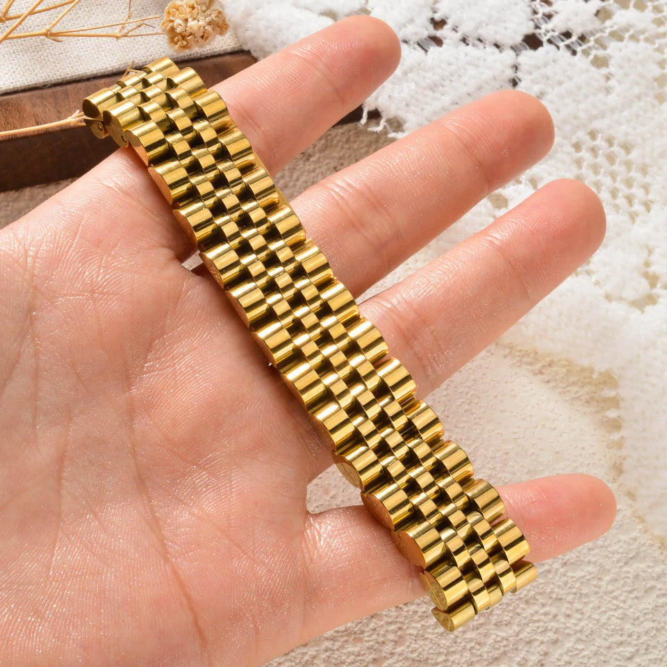 Stainless Steel Couple Bracelet - Vintage Design in Multiple Sizes & Colors