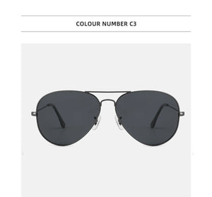Oversized Aviator Sunglasses - Polarized Retro Design for Men & Women