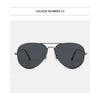 Oversized Aviator Sunglasses - Polarized Retro Design for Men & Women