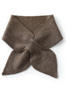 Wool Knit Neck Warmer for Women - Bow Tie Style Winter Scarf with Loop Design