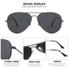 Oversized Aviator Sunglasses - Polarized Retro Design for Men & Women