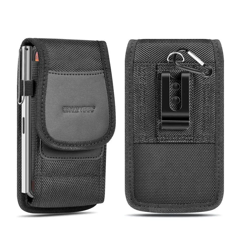 Large Phone Belt Case - Nylon Holster Pouch for 4.7-6.8 Inch Smartphones