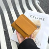 Women's Leather Wallet - Small Folding Purse with Multiple Compartments
