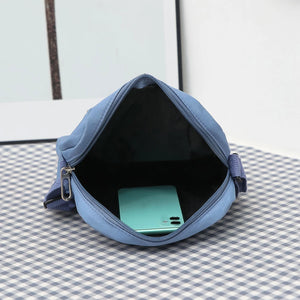 3-Piece Women's Bag Set - Quilted Nylon with Zipper for Commute Essentials