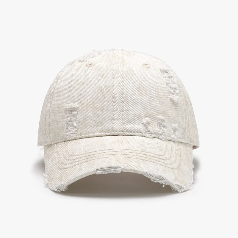 Soft Washed Cotton Baseball Cap - Unisex Adjustable Breathable Design for Daily Wear
