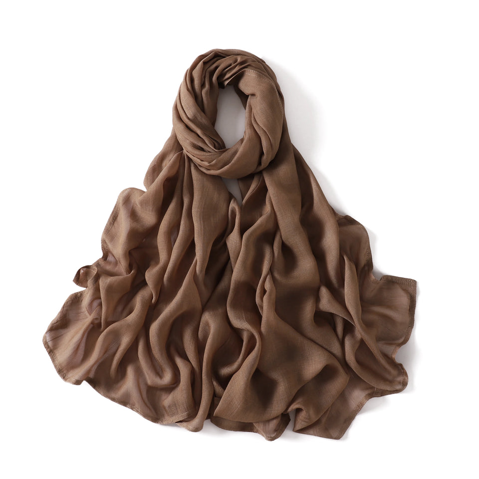 Premium Cotton Rayon Modal Hijab - Large 190x85cm Islamic Headscarf for Women