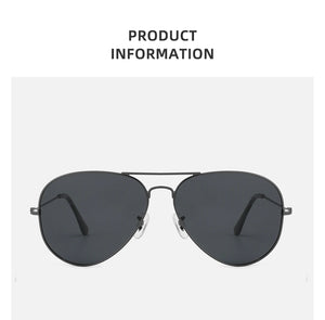Oversized Aviator Sunglasses - Polarized Retro Design for Men & Women