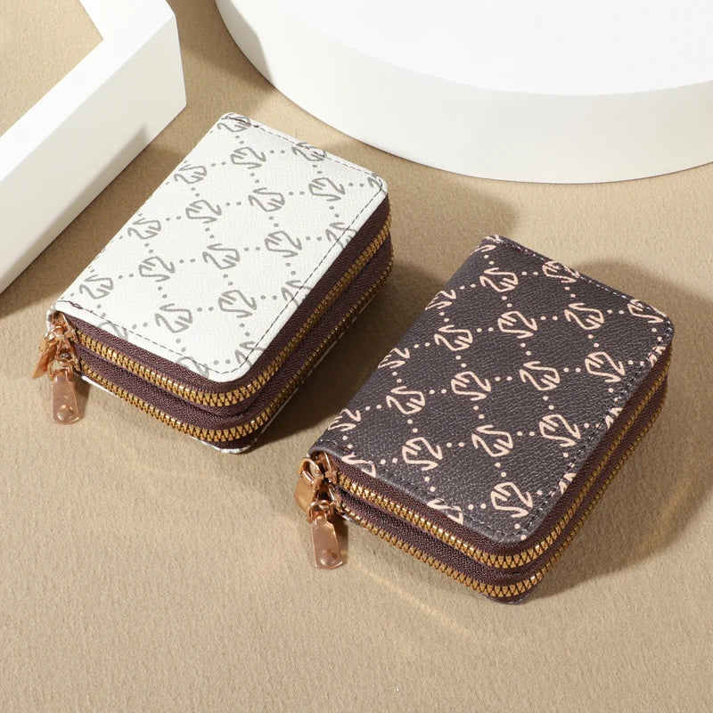 Vintage Faux Leather Women's Wallet - Fashionable Card Holder with Coin Purse
