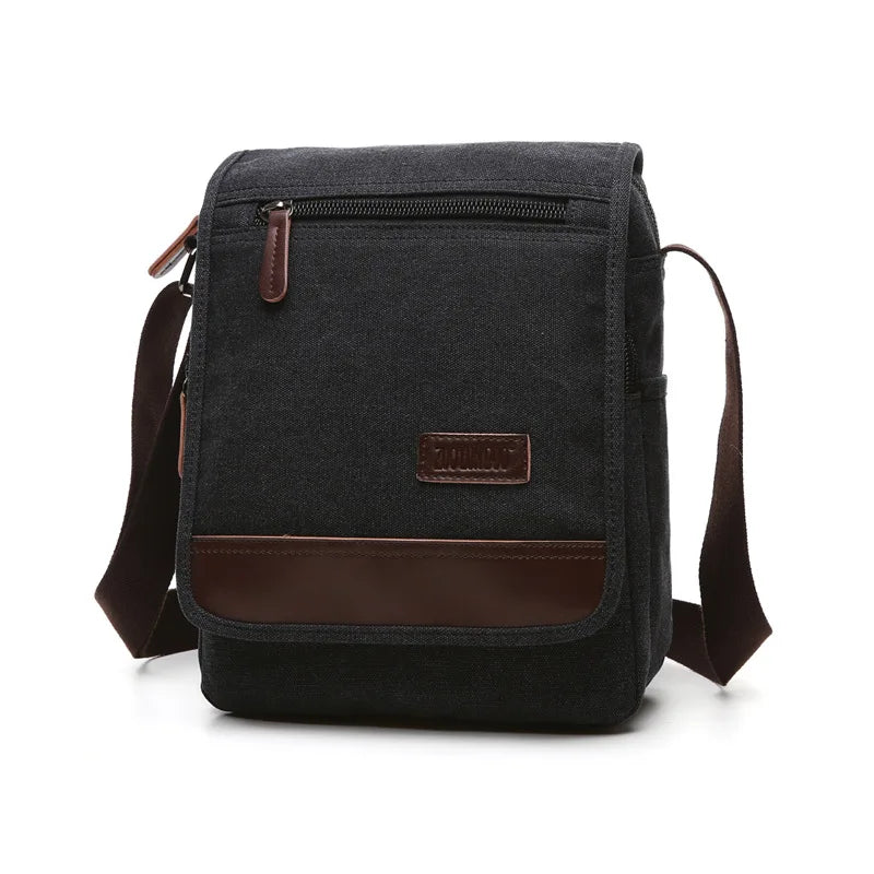 High Quality Canvas Shoulder Bag - Designer Unisex Messenger Bag with Large Capacity