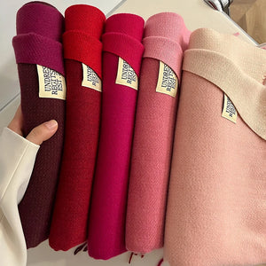 Double-Sided Cashmere Scarfs with Tassels