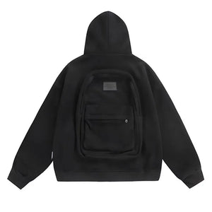 Supzoom Cotton Hoodie with Backpack Design - Loose Fit American Style for Fall/Winter
