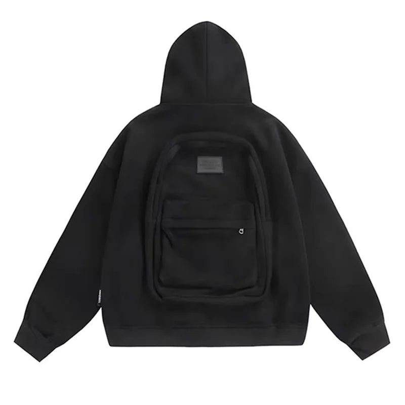 Supzoom Cotton Hoodie with Backpack Design - Loose Fit American Style for Fall/Winter