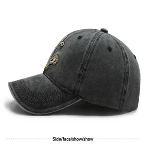 Embroidered Men's Baseball Hat - Cowboy Style Spring/Summer Travel Cap