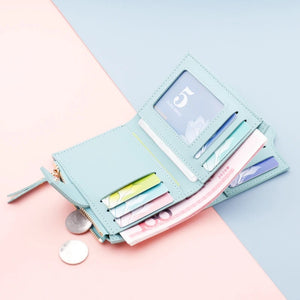 Compact Wallet - Small Women's Purse with Multiple Card Slots
