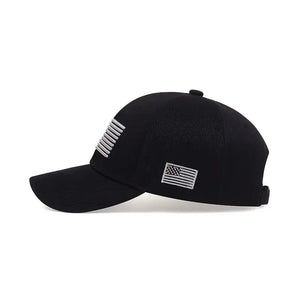 Embroidered USA Flag Baseball Hat - Men's Outdoor Sports Cap