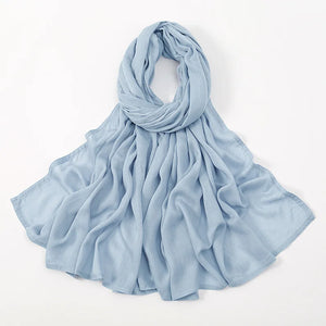 Premium Cotton Rayon Modal Hijab - Large 190x85cm Islamic Headscarf for Women