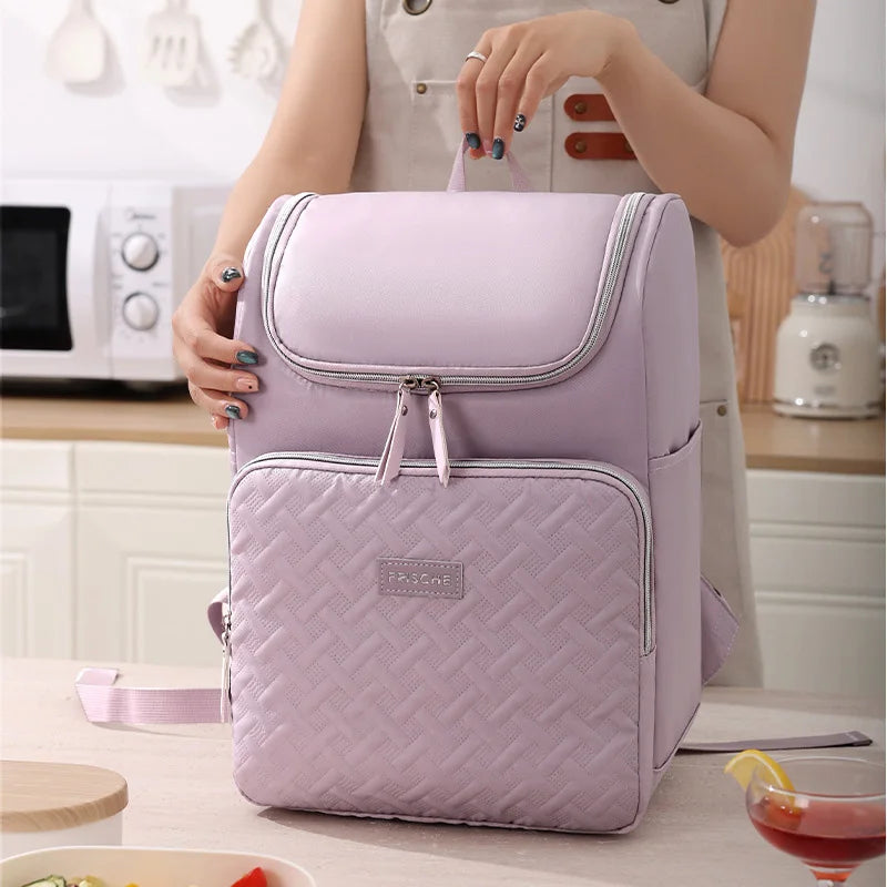 Large Capacity Cooler Backpack - Insulated Leakproof Bag for Camping, Hiking & Picnic
