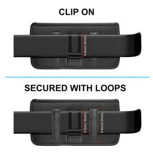 Large Phone Belt Case - Nylon Holster Pouch for 4.7-6.8 Inch Smartphones
