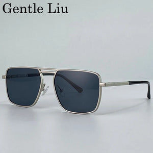 Steampunk Driving Sunglasses - Oversized Square Punk Design with UV400 Protection