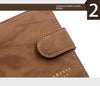 Secure Men's Wallet - PU Leather Card Holder with Hasp & Multiple Compartments