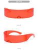 Cyber Punk Rimless Sunglasses - Y2K Futuristic Wrap-Around for Women