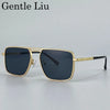 Steampunk Driving Sunglasses - Oversized Square Punk Design with UV400 Protection