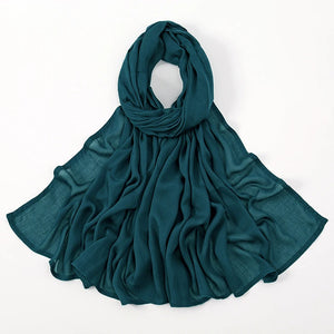 Premium Cotton Rayon Modal Hijab - Large 190x85cm Islamic Headscarf for Women