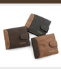 Secure Men's Wallet - PU Leather Card Holder with Hasp & Multiple Compartments